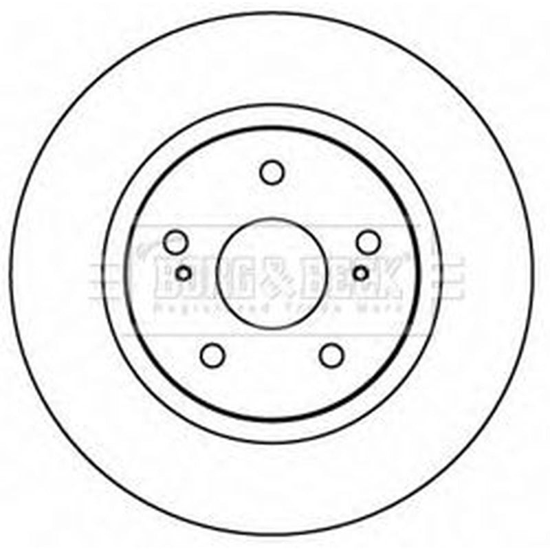 Borg & Beck Front Brake Discs & Pads fits Suzuki Grand Vitara II 2005-2015