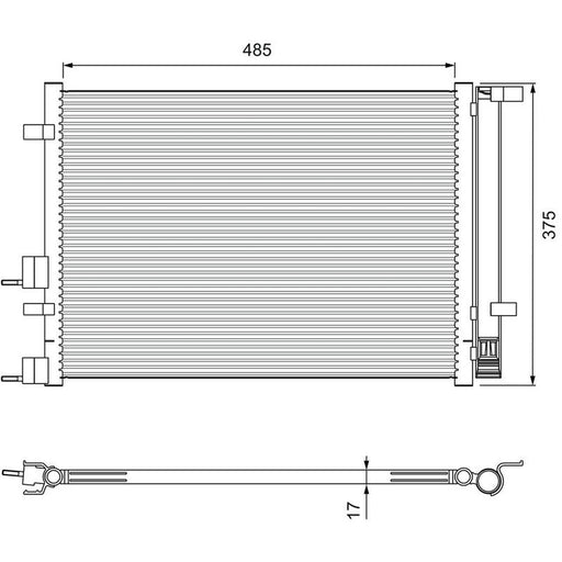 Valeo Air Conditioning Condenser 814395