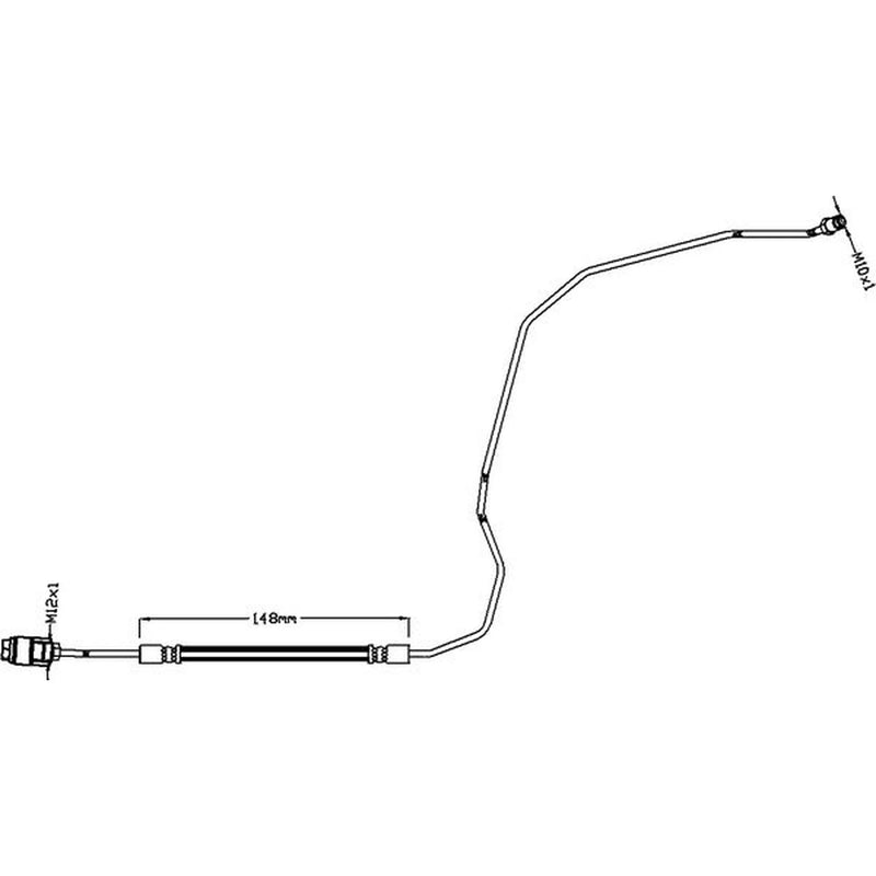 Juratek Brake Hydraulic Hose Line outer JBH1160R
