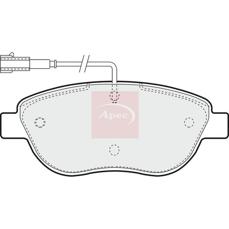 Apec Front Brake Discs & Pads fits Fiat Grande Punto 2005-2010 1.3 1.4 1.6 1.9