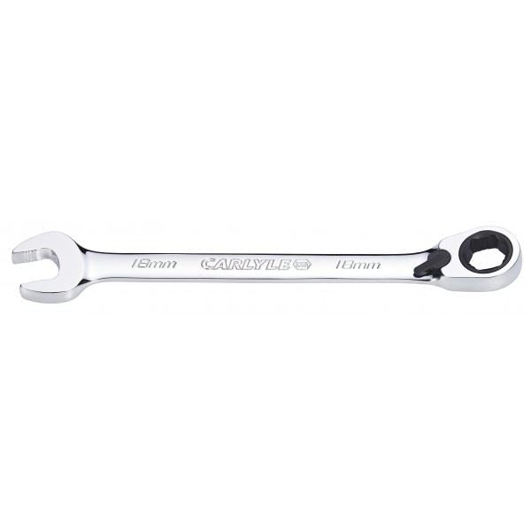 Carlyle Tools Spanner - Reversible Ratcheting - Metric - 18 mm - image 1