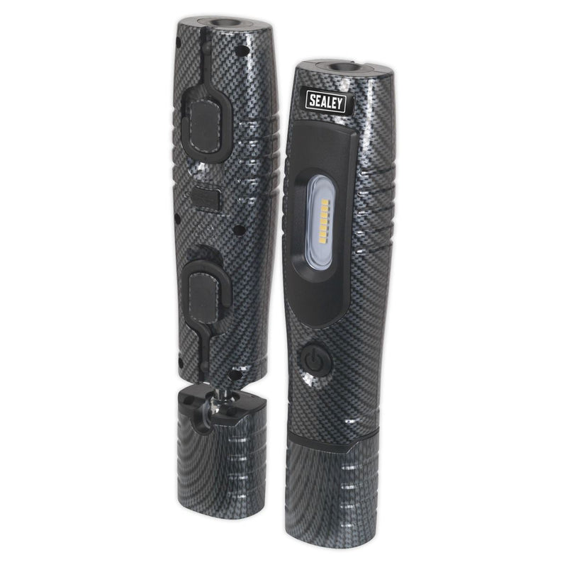 Sealey Rechargeable 360 Inspection Light 7 SMD & 3W SMD LED Carbon Fibre Effect Sealey - Dynamic Drive