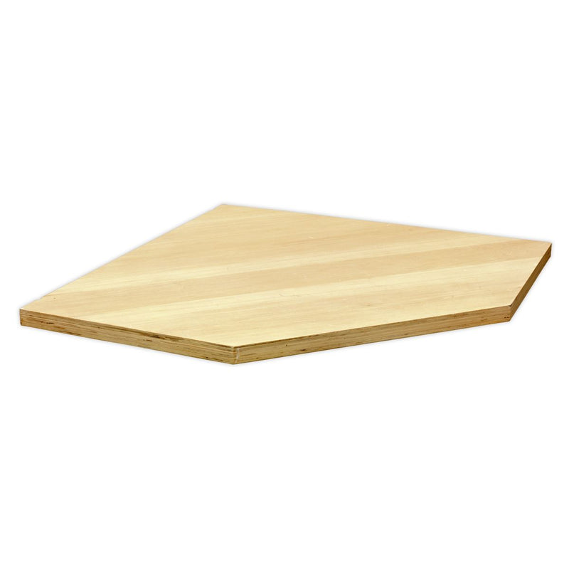 Sealey Pressed Wood Worktop for Modular Corner Cabinet 865mm APMS60PW Sealey - Dynamic Drive
