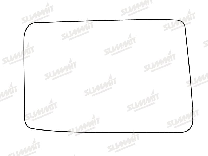 Summit Stick-On Standard Mirror Glass fits Vauxhall Carlton 92 on RHS Summit - Bars 4 Cars