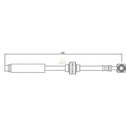 NAPA Brake Hydraulic Hose Line Front fits Chevrolet Cruze 2009 on 1.6