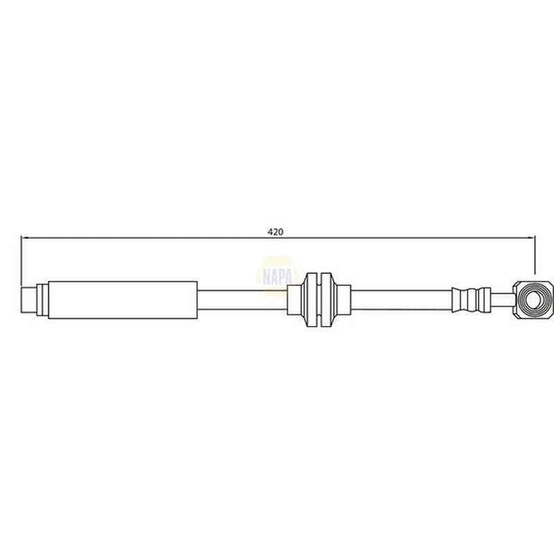 NAPA Brake Hydraulic Hose Line Front NBH1194