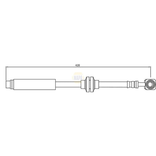 NAPA Brake Hydraulic Hose Line Front NBH1194
