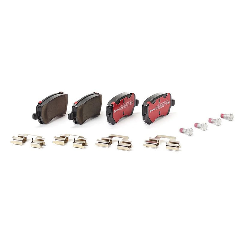 Brembo 4 x Rear Brake Pad Set fits Ford Galaxy 2006-2015 2.0