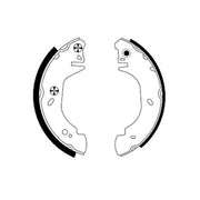 Mintex Brake Shoe Set Axle Kit fits Ford Transit 1994-2000 2.0 2.5