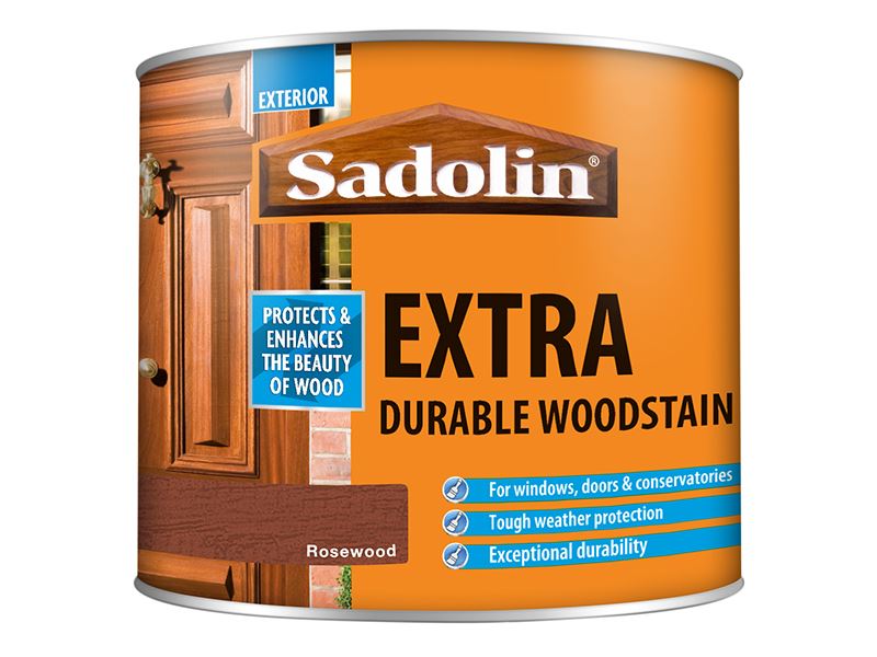 Sadolin Extra Durable Woodstain Rosewood 500ml Sadolin - Dynamic Drive