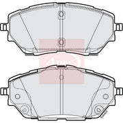 Apec Front Brake Pad Set fits Toyota C-Hr 2016 on 1.2 1.8