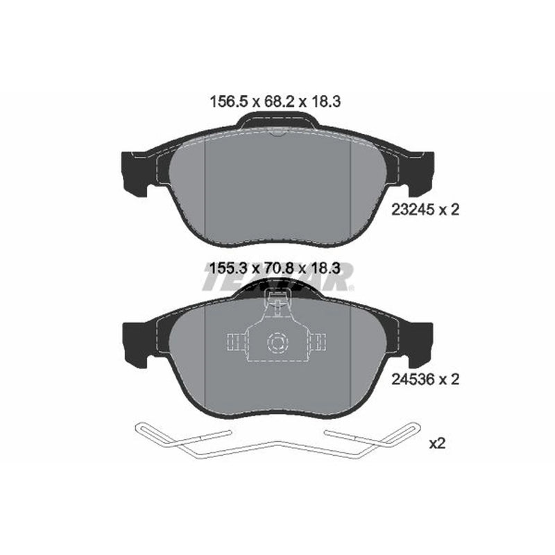 Textar Front Brake Pad Set 2453601
