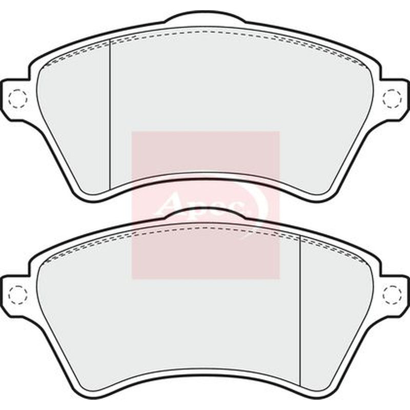 Apec Front Brake Pad Set fits Land Rover Freelander I 1998-2006 1.8 2.0 2.5
