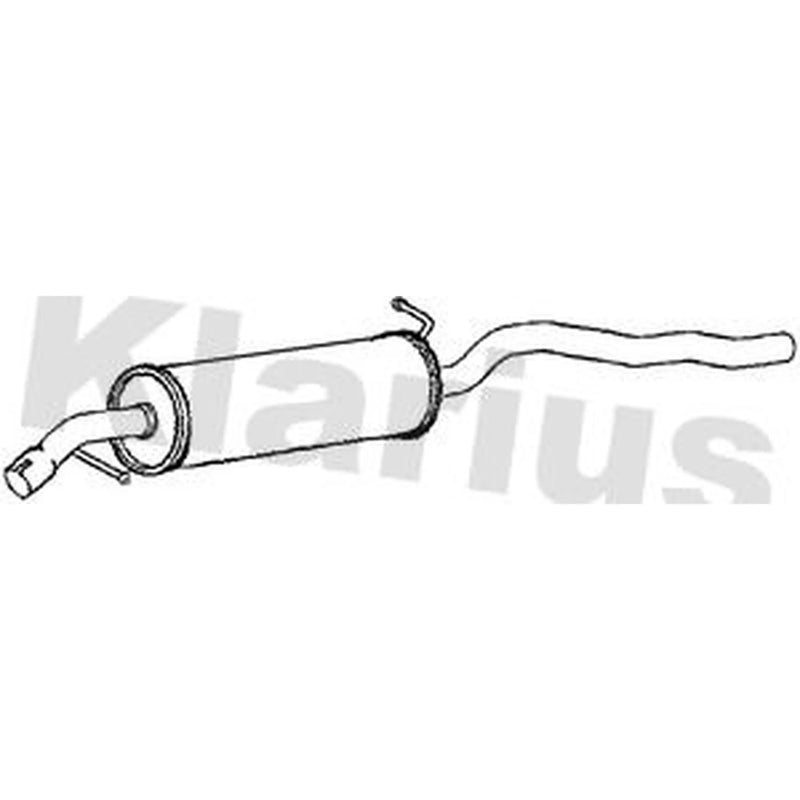 Klarius Box With Centre Pipe Centre fits Ford Galaxy I 1995-2006 2.0 2.3 2.8