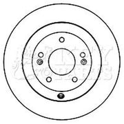 Key Parts 2 x Solid Rear Brake Discs KBD5160-x2