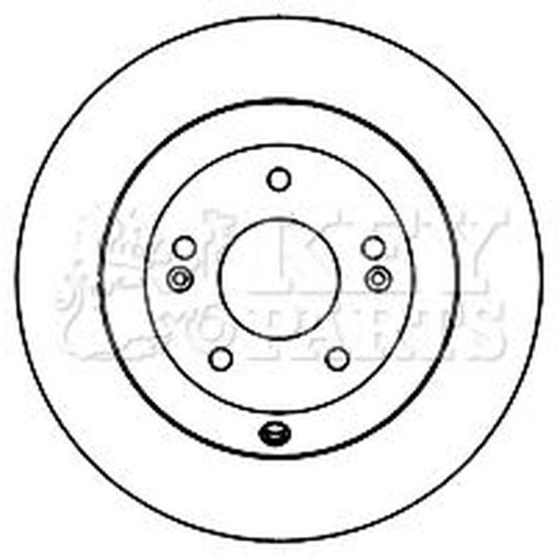 Key Parts 2 x Solid Rear Brake Discs KBD5160-x2