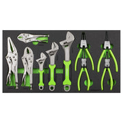 Siegen Siegen Adjustable Wrench & Pliers Set with Tool Tray 10pc S01278 Siegen - Dynamic Drive