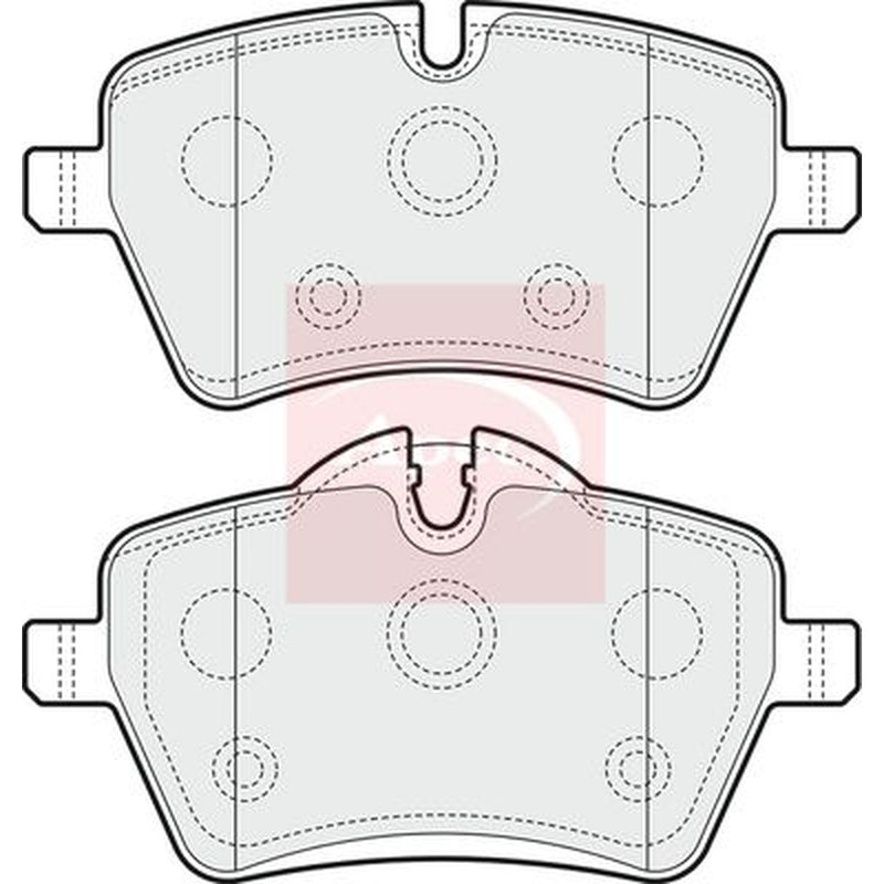Apec Front Brake Pad Set fits Mini Mini 2003-2015