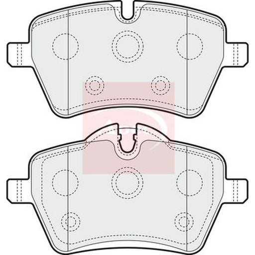 Apec Front Brake Pad Set fits Mini Mini 2003-2015