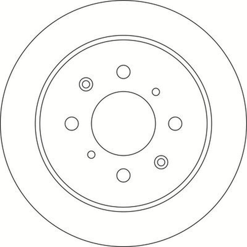 Abtex Rear Brake Solid Discs & Pads fits Honda Jazz III 2011-2015 1.3