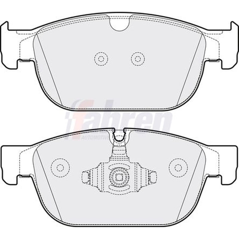 Fahren Front Vented & Rear Vented Brake Discs & Pads fits Volvo V90 II 2017-2021