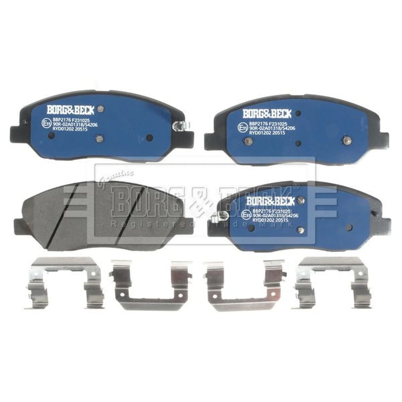 Borg & Beck Front & Rear Brake Discs & Pads fits Hyundai Santa Fé II 2006-2012