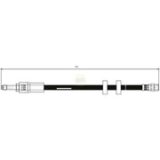 NAPA Brake Hydraulic Hose Line Front fits Volvo XC90 I 2002-2014 2.5 3.2