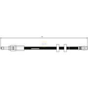 NAPA Brake Hydraulic Hose Line Front NBH1163