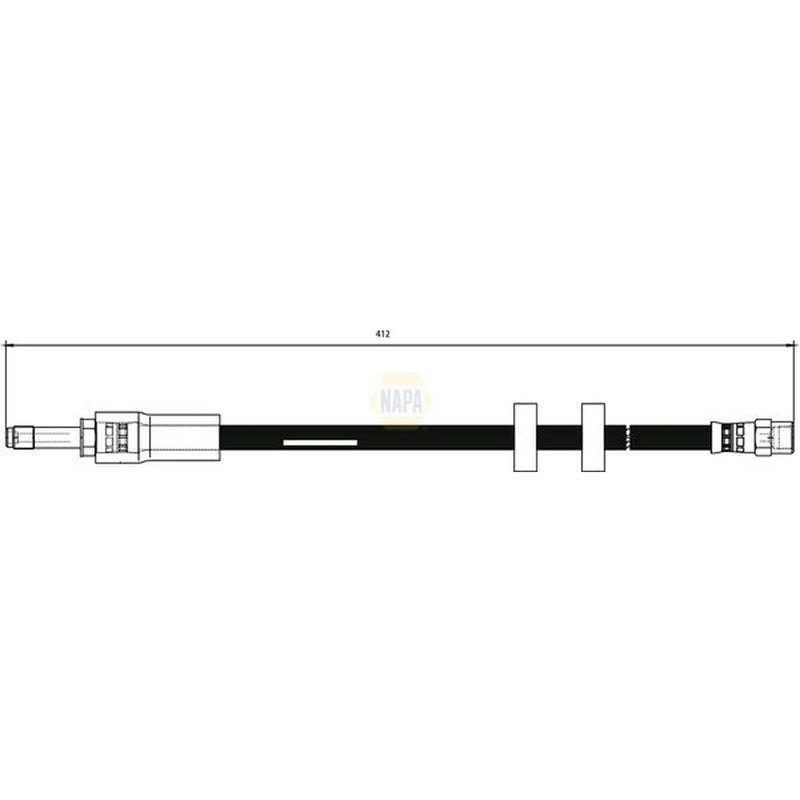 NAPA Brake Hydraulic Hose Line Front NBH1163