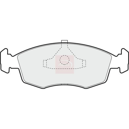 Apec Front Brake Pad Set fits Ford Escort 1986-1998 1.6