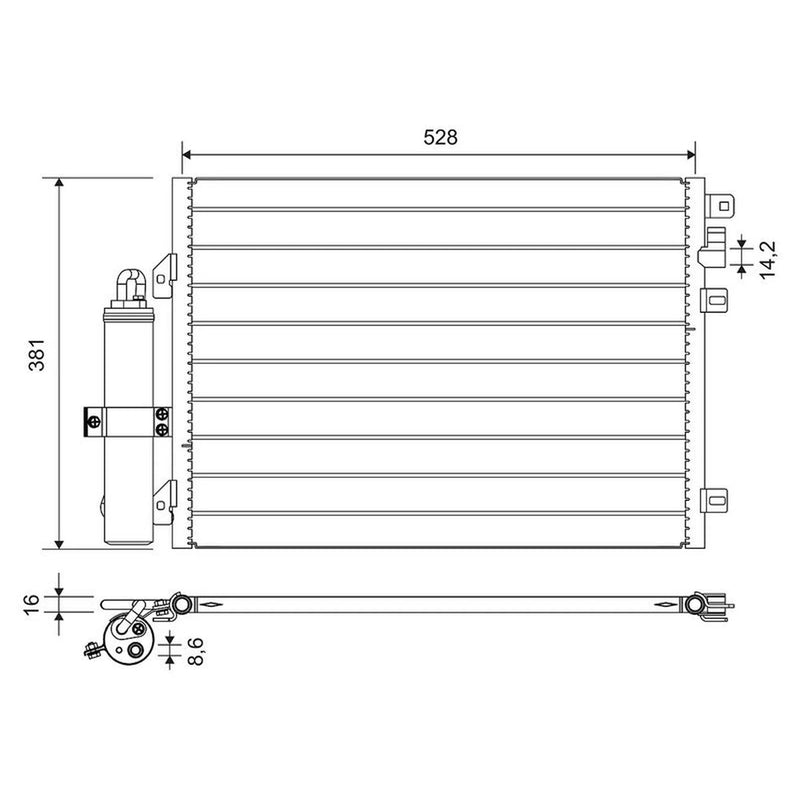 Valeo Air Conditioning Condenser 814051