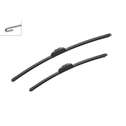 Bosch Aerotwin Front Wiper Blade Set 600mm + 475mm — AR608 fits Jaguar S-Type II