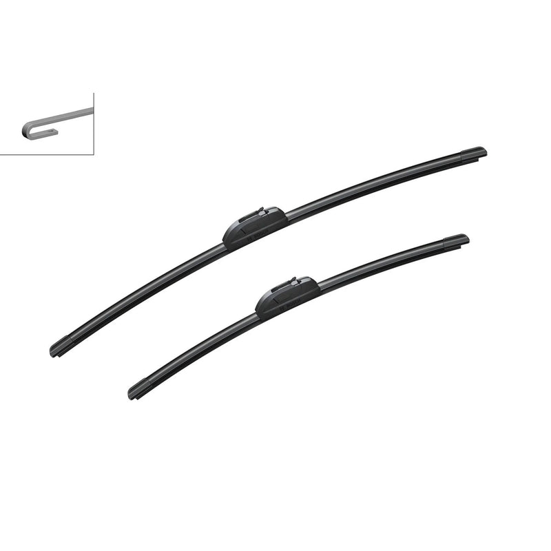Bosch Aerotwin Front Wiper Blade Set 600mm + 475mm — AR608 fits Jaguar S-Type II