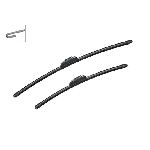 Bosch Aerotwin Front Wiper Blade Set 600mm + 475mm — AR608 fits Jaguar S-Type II