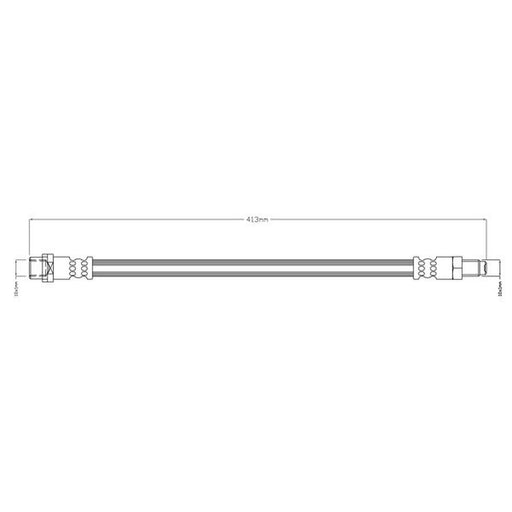 Abtex Brake Hydraulic Hose Line Front fits Mercedes-Benz C-Class 2000-2014