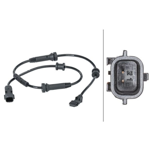 Hella ABS Wheel Speed Sensor Rear fits Renault Laguna 2008-2015 1.5 2.0