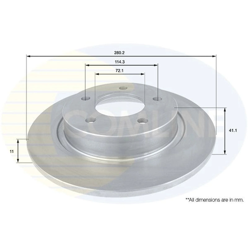 Comline Front & Rear Brake Discs & Pads fits Mazda 3 2006-2014 2.3