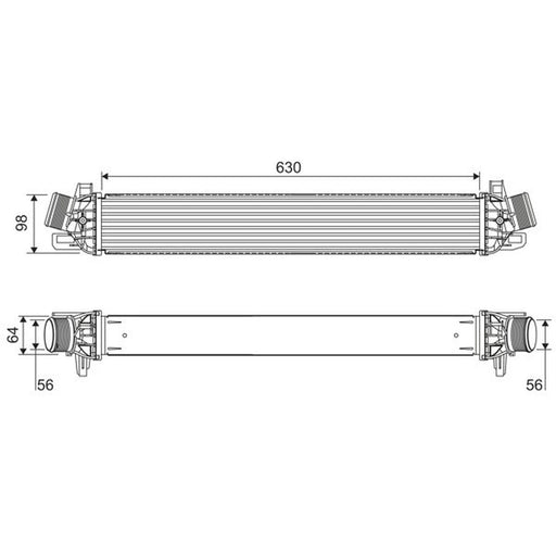 Valeo Intercooler (Charge Air Cooler) 822914