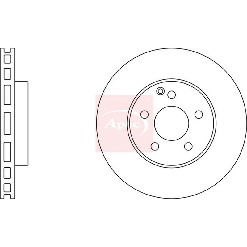 Apec Front Brake Discs DSK2224-x2