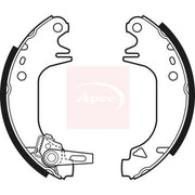 Apec Brake Shoe Set Axle Kit fits Citroën Ax 1986-1998 1.4