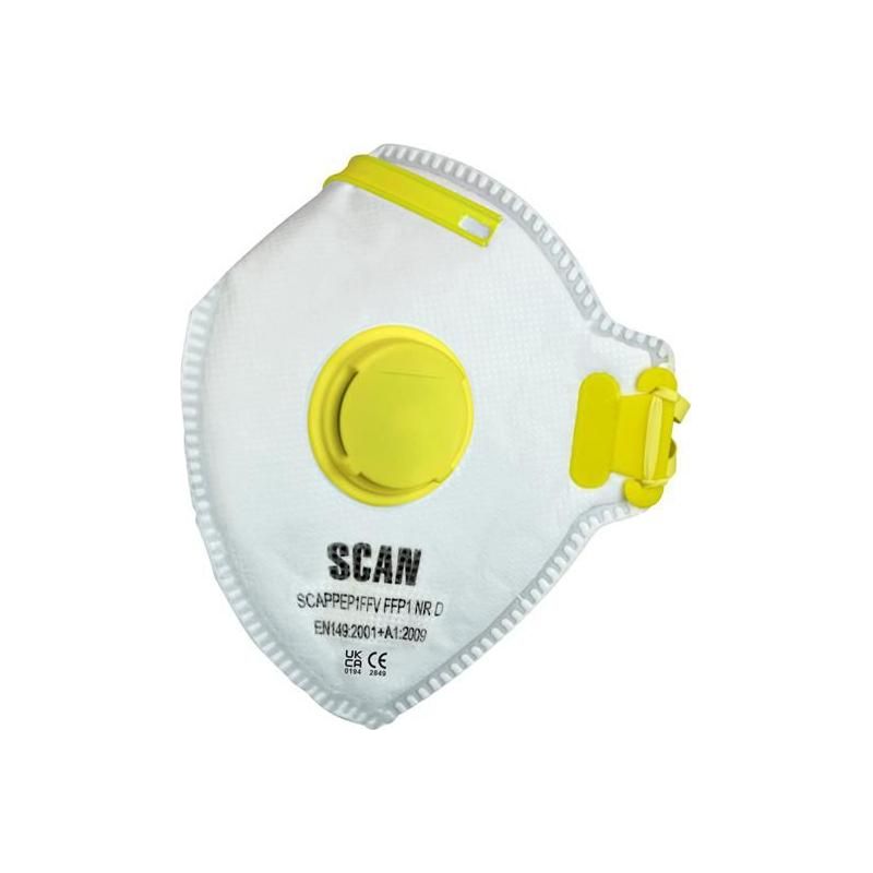 Scan Fold Flat Valved Disposable Mask FFP1 (Pack of 3) Scan - NN4 Online