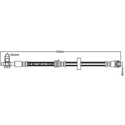 Juratek Brake Hydraulic Hose Line Right JBH1041