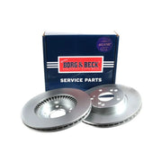 Borg & Beck Front & Rear Brake Discs & Pads fits Honda Civic VII 2001-2005 2.0