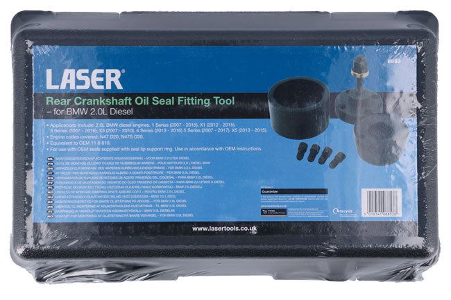 Laser Rear Crankshaft Oil Seal Fitting Tool - for BMW 2.0L Diesel Laser - Dynamic Drive
