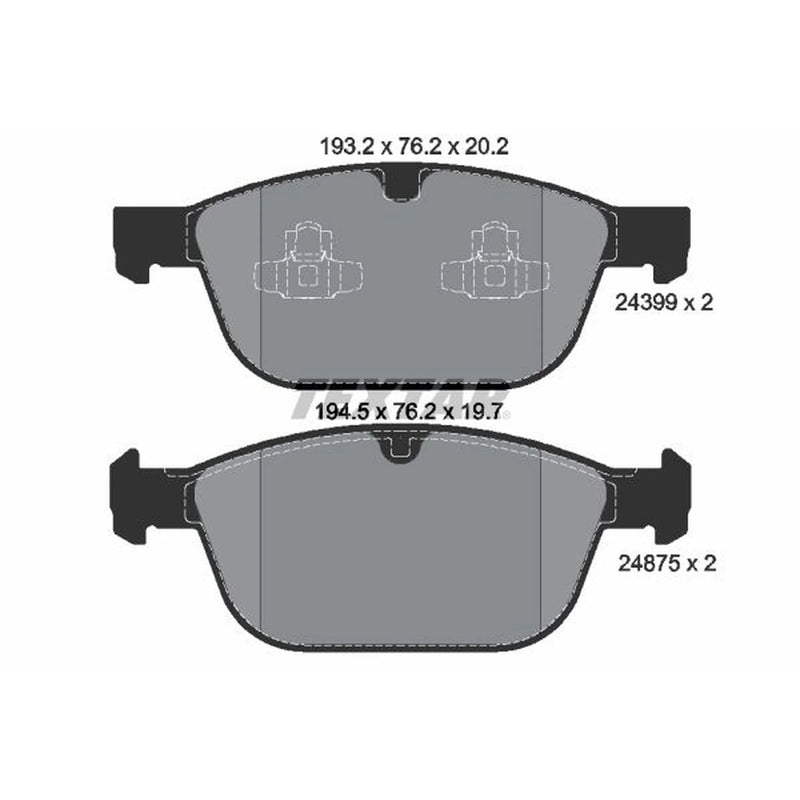 Textar Front Brake Pad Set 2439901