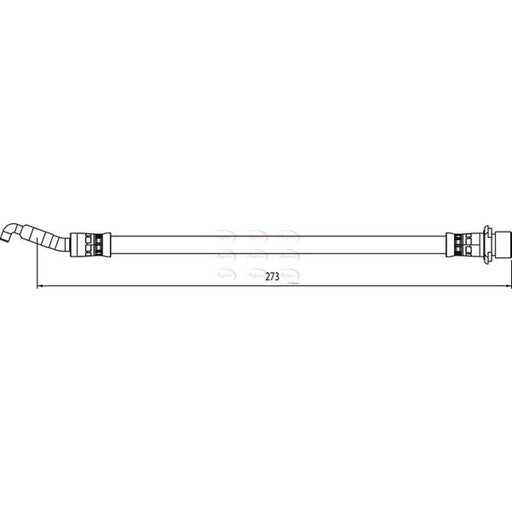 Apec Brake Hydraulic Hose Line Rear HOS4071