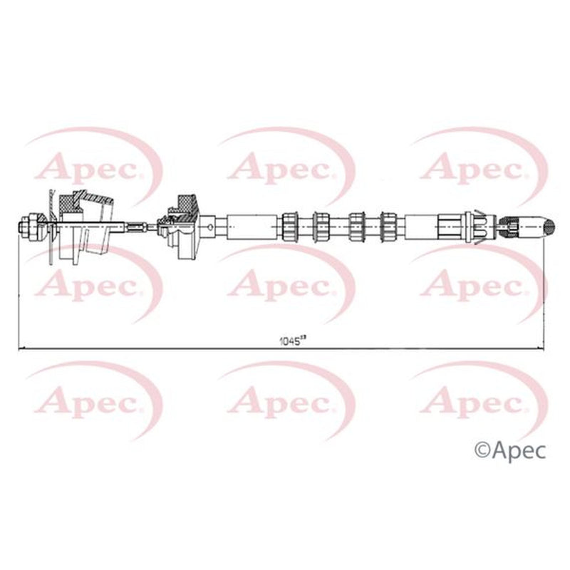 Apec Clutch Control Cable Pull fits Citroën Saxo 1996-2004 1.0 1.1 1.4 1.5 1.6