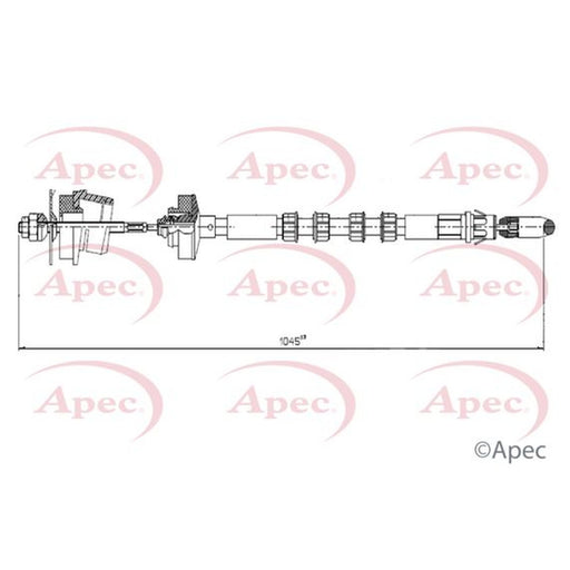 Apec Clutch Control Cable Pull fits Citroën Saxo 1996-2004 1.0 1.1 1.4 1.5 1.6