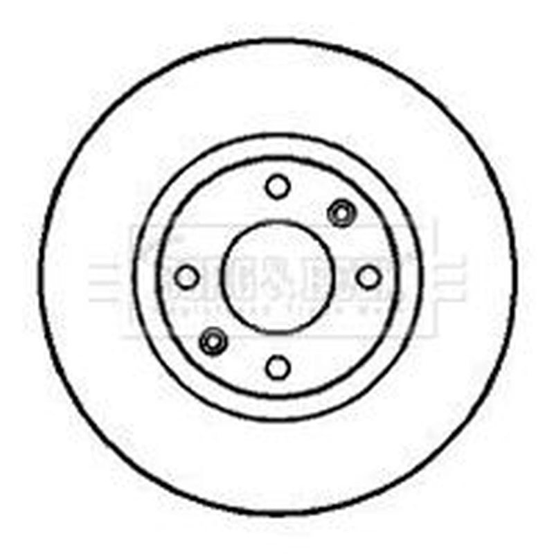 Borg & Beck Front Brake Vented Discs & Pads fits Citroën C5 II 2004-2008 2.0