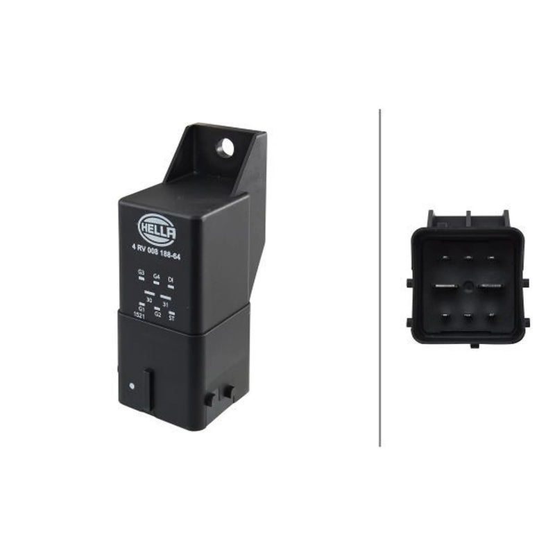 Hella Glow Plug Relay fits Citroën Berlingo First 1998-2011 1.6 1.9 2.0